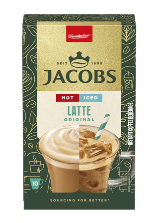 Retail Instants  INS  Jacobs Latte 10x 18,3 g Carton Packshot Z NR 25187 Updated